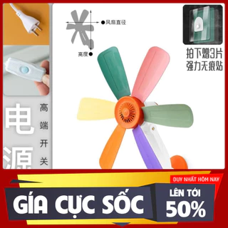 SALE 50% -  Quạt Điện Mini Gắn Tường Không Cần Khoan Lỗ，Không cần khoan cho nhà bếp/phòng tắm