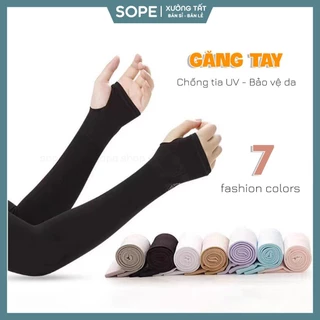 Găng tay chống nắng nam nữ chất liệu vải Hàn mát lạnh,găng tay chống tia UV cực tốt - Sope Shop