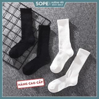 Tất vớ thể thao cao cấp nam nữ chất liệu vải Hàn dày co giãn bốn chiều - Sope Shop