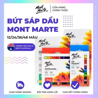 Màu Sáp Dầu Cao Cấp Mont Marte Bộ 12/24/36/48 Màu