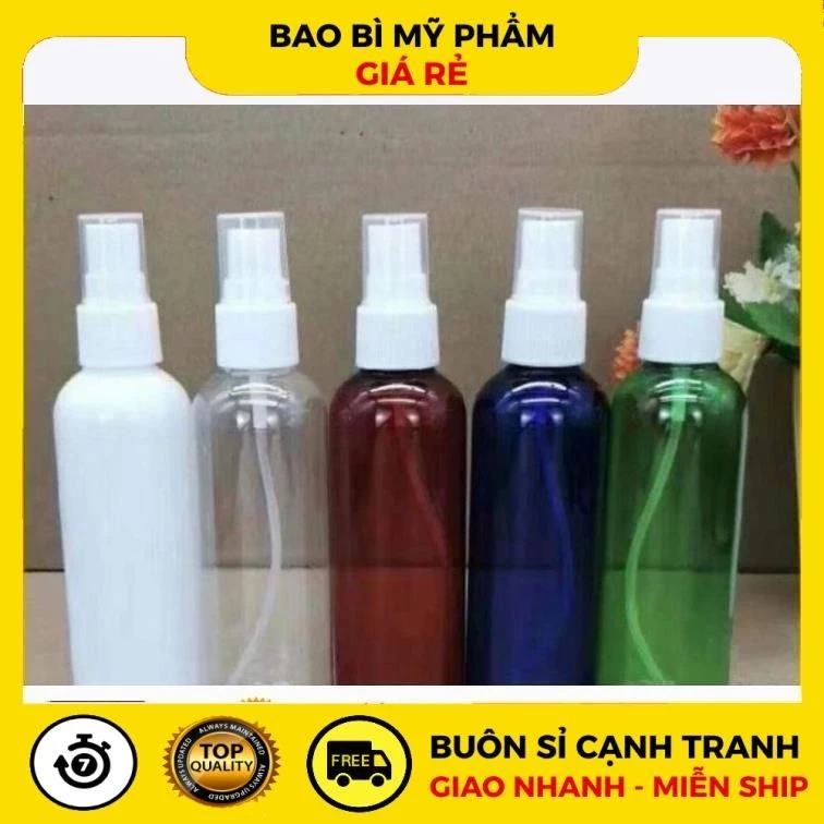 Chai Xịt Phun Sương, Vỏ Nhựa Pet Xịt Phun Sương 10ml,15ml,20ml,30ml,50ml,100ml Chiết Nước Hoa