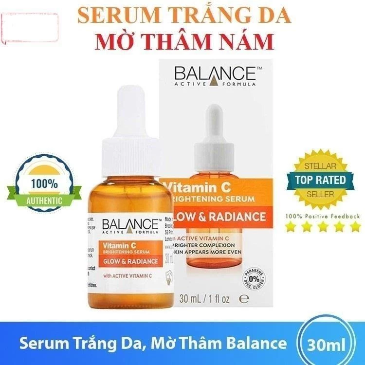 Vitamin C Balance Tinh chất giảm thâm nám tàng nhang trắng da Active Formula Brightening 30ml /