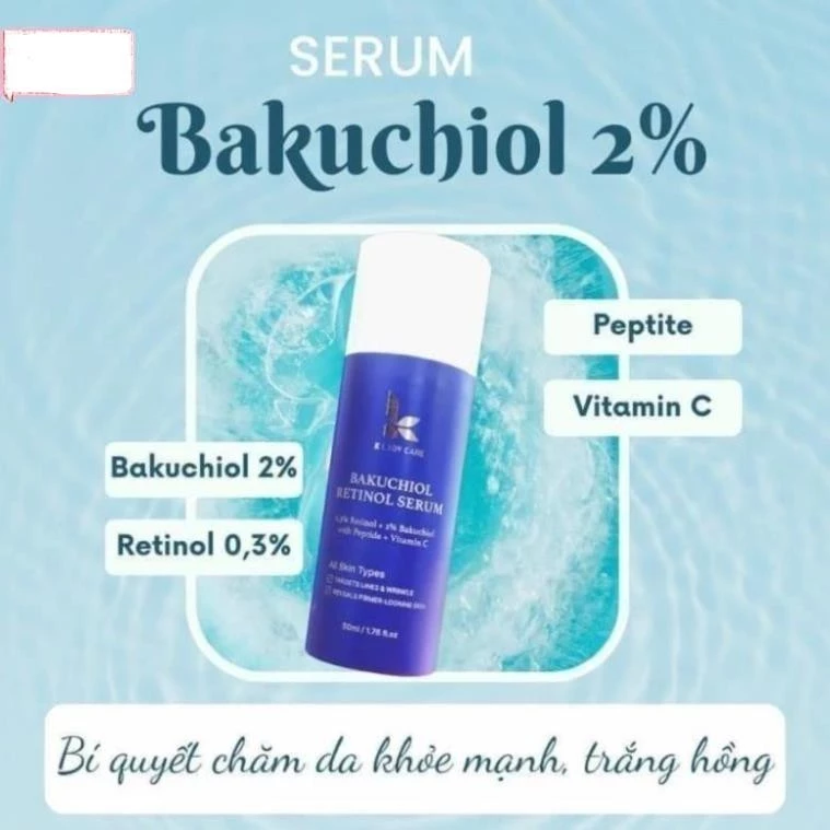 Serum Retinol bakuchiol 2% K Lady Care 50ml chống lão hóa tái tạo da giảm mụn