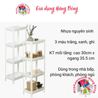 Kệ để đồ, kệ cất đồ đa chức năng 2,3,4 tầng Inochi Nhựa dùng để làm Đựng phụ gia Nhà Bếp, Đồ Phòng Ngủ