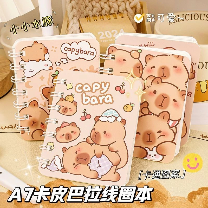 Sổ A7 lò xo Capybara chuột lang - bộ trưởng ngoại giao nhỏ gọn, tiện lợi bỏ túi