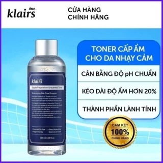 Toner Klairs 180ML không mùi dưỡng ẩm và làm mềm da chính hãng ...