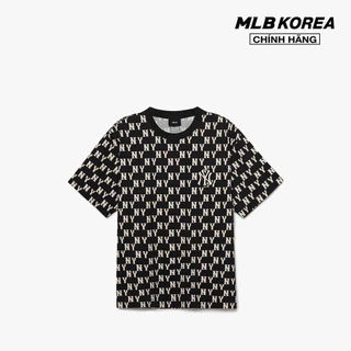 MLB - Áo thun unisex cổ tròn tay ngắn Classic Monogram Front Pattern 3ATSM1133-50BKS