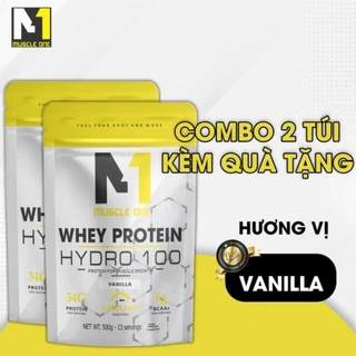 Sữa Tăng Cơ Giảm mỡ Whey Hydro 100 M1 + Tặng bình lắc Shaker (combo 2 túi) - C3.2