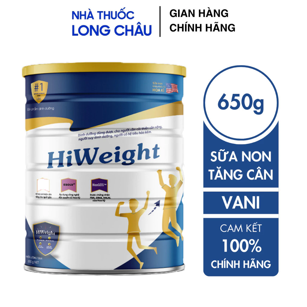 Sữa Tăng Cân Hiweight Hỗ Trợ Tăng Cân Cho Người Gầy Và Trẻ Trên 10 Tuổi Hàng Chính Hãng