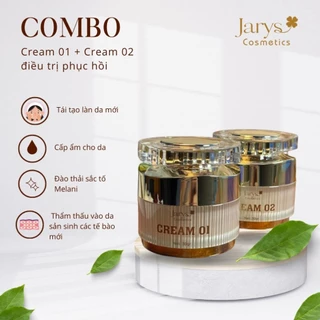 Combo 01 phục hồi da Cream 01 loại 15 gram + Cream 02 loại 15 gram