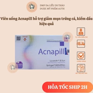 Viên uống Acnapill hỗ trợ giảm mụn trứng cá, kiềm dầu hiệu quả Hộp 30 viên - Phương Thảo Pharmacy - Phương Thảo Skincare