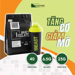 Sữa Dinh Dưỡng Whey Isolate Tăng Cơ Giảm mỡ Body Gold Túi 1KG Tặng Bình Lắc ( Hàng Chính Hãng)