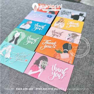 Thiệp Cảm Ơn Dễ Thương, Thank You Card, Card Cám Ơn GIRL BOY