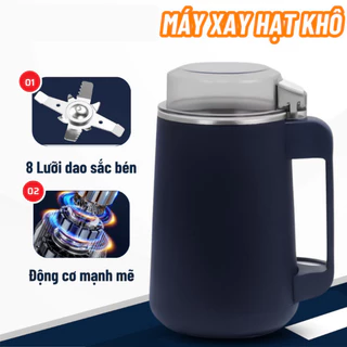 Máy Xay Hạt Khô Cầm Tay Đa Năng Nghiền Các Loại Hạt, Ngũ Cốc, Đồ Khô,... Siêu Tiện Lợi Mẫu Mới