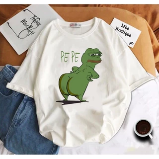 Áo Thun Ếch PEPE Meme Vui Nhộn Unisex