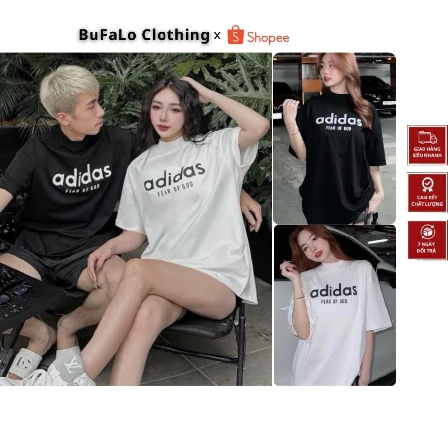 Áo Thun Ad!idas Cộc Tay Nam Nữ, Áo Phông form rộng chất liệu cotton 100% thoáng mát trẻ trung cá tính BuFaLo Clothing