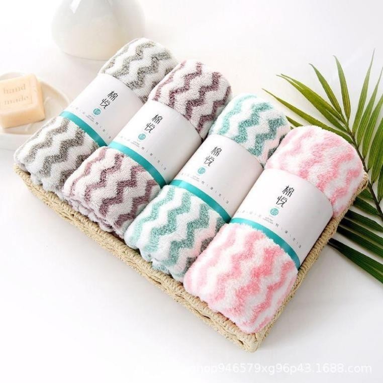Khăn Mặt Cotton Khăn Mặt Lông Cừu Siêu Mềm 30x50cm-VH9495