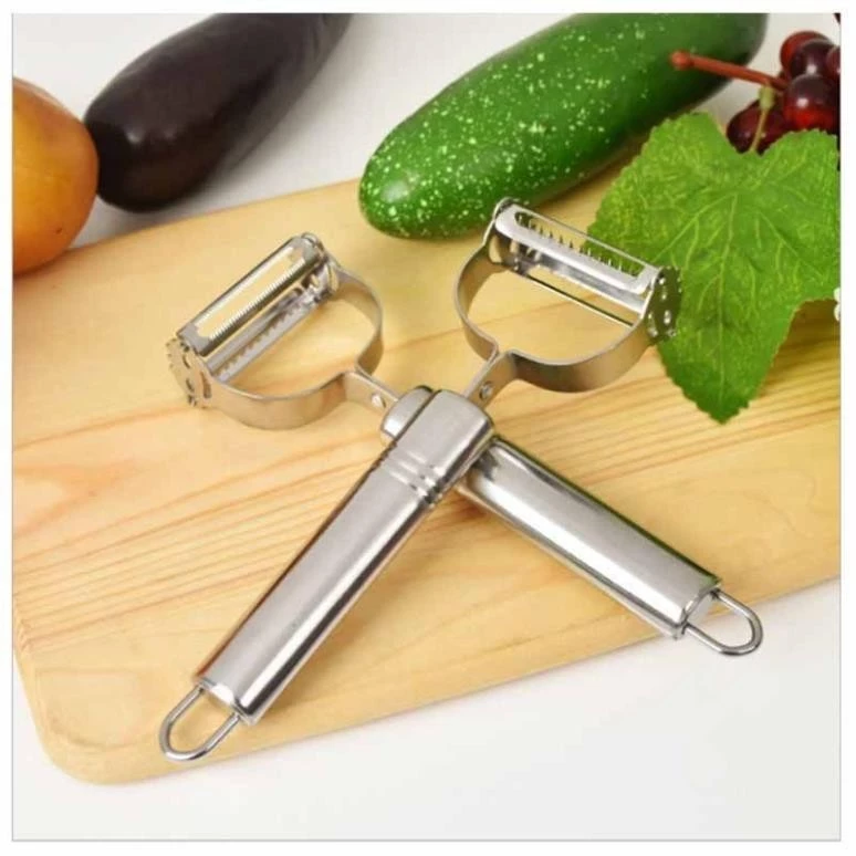 Nạo inox 304 Đa Năng 3 In 1 Nạo Gọt Rau Củ Quả Bào Sợi Siêu Sắc không rỉ -VH3827