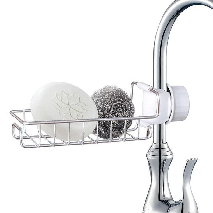 Giá inox treo vòi đựng giẻ rửa bát chén đa năng ,Kệ treo inox 304, Gọn gàng, Tiện Dụng -VH884