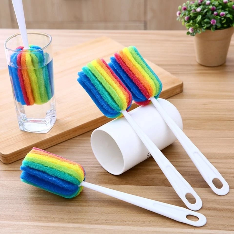 Cây cọ rửa ly cốc 7 màu - đa năng, tiện dụng -VH8828