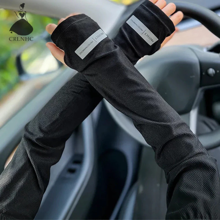 Găng Tay Chống Năng Cho Nam Nữ Lái Xe, Bao Tay Chống Tia UV Mềm Mịn Thoáng Mát - Didooglt