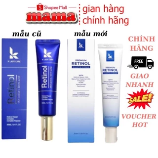 Kem Dưỡng Retinol 0.5% K Lady Care 30ml Hàn Quốc Giảm mụn, Giữ Ẩm, Kiềm Dầu Giúp Da Căng Bóng