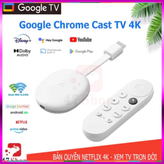 Google Chromecast with Google TV 4K HDR - ra lệnh Tiếng Việt - Giảm giá sốc - sale kịch sàn