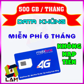 Sim 4G Mobifone 12MDT50 (5GB/Ngày) Local A500 (3GB/Ngày) 12MDT150 (500GB) trọn gói 1 năm | eSIM 12FD50 12A50S - sale kịc