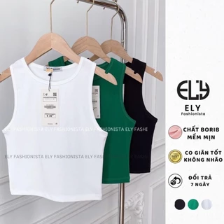 3 Áo tank top nữ chất borib CAO CẤP co giãn tốt áo ba lỗ thể thao bigsize ELY206A 34