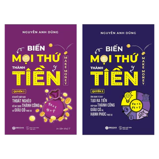 Combo 2 Cuốn Biến Mọi Thứ Thành Tiền (Quyển 1 + 2) - Nguyễn Anh Dũng - Chính Hãng Sách Hay Sbooks