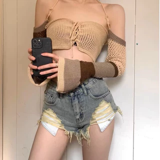 [Hot 2024] Quần short nữ, quần đùi jeans denim rách tua rua túi hở siêu sexy siêu sang chảnh N 94