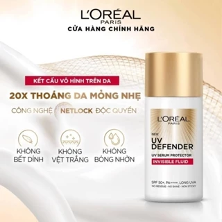 Kem Chống Nắng L'Oreal Paris X20 Thoáng Da Mỏng Nhẹ 50ml