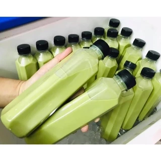 si HCM - 1- Chai VUÔNG TRƠN Trà sữa nắp đen 330ml  có nắp( không bán dơn dưới 50k)- thể tính thực yếu hơn 10-20ml