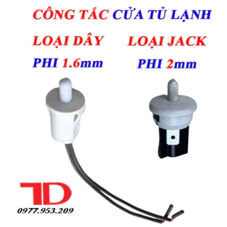 Công tắc cánh cửa tủ quần áo, tủ lạnh công tắc hành trình mở cửa đèn sáng, thường đóng - tròn, TD Điện lạnh Thuận Dung