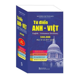 Sách - Từ điển Anh - Việt 340.000 mục từ và định nghĩa (bìa mềm)