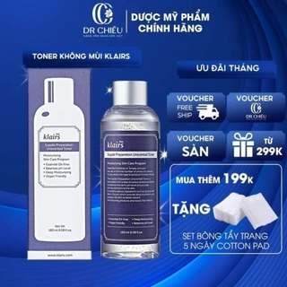 Toner Klairs phục hồi da sáng giúp giảm mụn cấp ẩm hiệu quả nước hoa hồng dưỡng da trắng mịn/