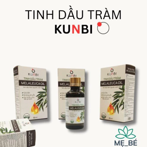 Tinh Dầu Tràm Kunbi 50ml-Giải Pháp Tự Nhiên cho Sức Khỏe Hô Hấp, Hỗ Trợ Phòng Ngừa Cảm Cúm và Cảm Lạnh Cho Bé.