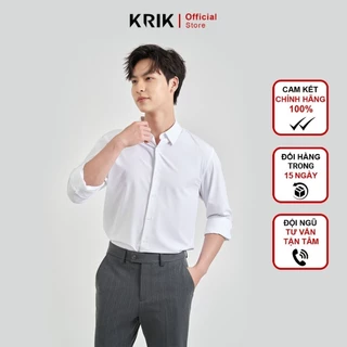 Áo Sơ Mi Dài Tay Nam Local Brand KRIK  Form Slimfit Thiết Kế Cổ Đức Lịch Lãm Chất Liệu Cao Cấp SD3082