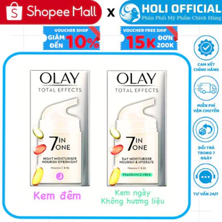 Kem dưỡng Olay Total Effects 7In1 Moisturiser Nourish&Protect 50ml giúp dưỡng da ,chống lão hóa ,giảm nám,giữ ẩm cho da