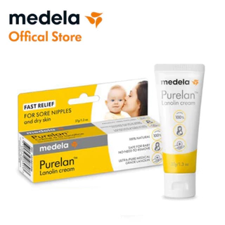 Kem nứt đầu ti Medela Purelan 37g, Tender Care 7g, chiết xuất mỡ cừu, kem bôi ti và chăm sóc núm ti an toàn cho mẹ mẹ