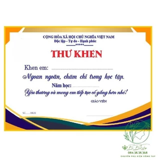 IN GIẤY KHEN THEO YÊU CẦU