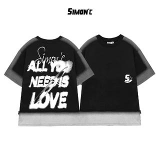 Áo Thun Cổ Tròn Simon'c Need Love - Cotton  Nam Nữ Unisex Tay Lỡ Oversize Local Brand