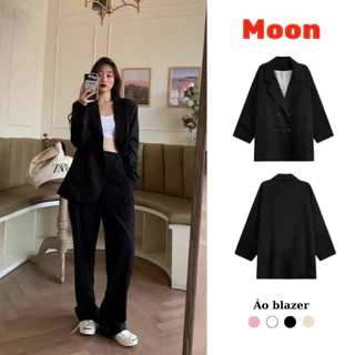 Áo blazer nữ, áo vest dài tay phong cách hàn quốc dễ phối đồ moonup