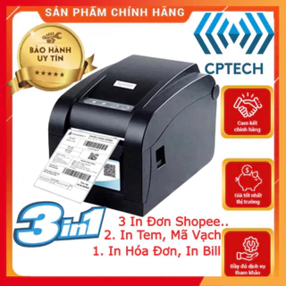 [ Bao giá shopee - BH 12 Tháng ] Máy in Xprinter XP 350B in đơn hàng GHTK, in tem nhãn và phiếu giao hàng các sàn TMĐT