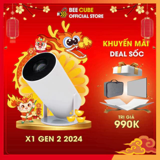 Máy Chiếu Mini BEECUBE X1 Gen 2 2023  Android TV - Auto Keystone - Kết nối nhiều thiết bị -  Bảo Hành 12 Tháng