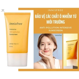 Kem chống nắng innisfree Intensive Anti-Pollution Sunscreen SPF50+ PA++++ 50ml chính hãng Hàn Quốc