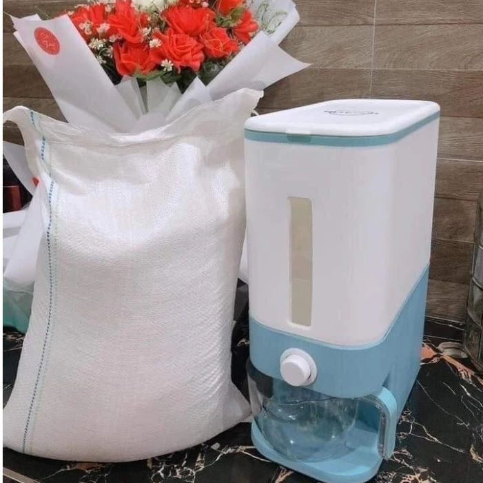 Thùng Đựng Gạo HOKORI Cao Cấp, Chống Ẩm, Mối Mọt , Dung Tích 10kg Nhựa Việt Nhật Plastic Tiện Ích Cho Gia Đình