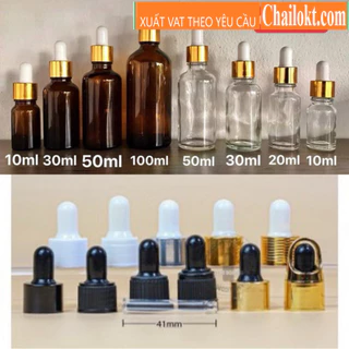 Chai chiết serum thuỷ tinh 5ml 10ml 15ml 20ml (Chai lọ chiết)