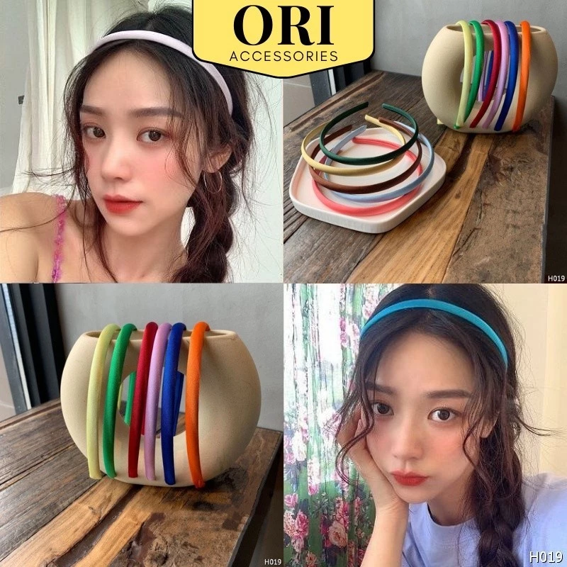 Băng đô bản nhỏ nhiều màu phong cách Hàn Quốc thời trang ORI ACCESSORIES H019