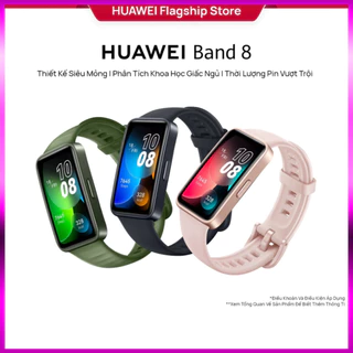 Vòng đeo tay thông minh HUAWEI Band 8 | Thiết kế siêu mỏng | Phân tích khoahọc Giấc Ngủ